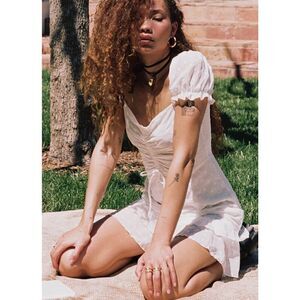 Princess Polly MIKAIL MINI DRESS WHITE Nwot Size 4